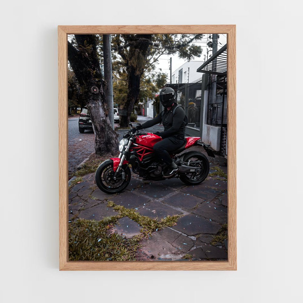 Poster Monstre Éblouissant – affiche Ducati (vue 4)